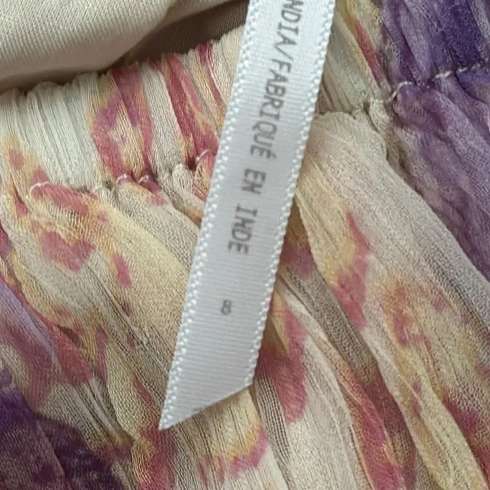 Free People Colette Velvet Embellished Sequins Embroidered Maxi Dress size 8 - Picture 13 of 14